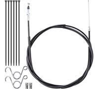 MWMNUN 73 inch Go Kart Throttle Cable kit for Coleman Predator Go Karts for CK100 SK100 Engine Go Cart 97cc 98cc 100cc Powersports with Brake Return Throttle Pedal Springs