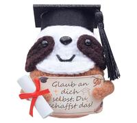 Mwmoeen Lucky Pig Bachelor Gift 2025, Positive Gifts Pig, Pocket Hug Knitted Pig, Lucky Charm Exam Gift, School Cone, Master Graduation Gift