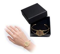 MWO Multi Wave Oscillator Tesla Coil Bracelet, Adjustable 25mm Polarized Disc Sacred Geometry Jewelry, Pure Copper Mindfulness Energy Charm for Meditation Practice and Yoga Gift