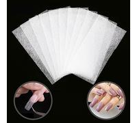 MWOOT 100 Pieces Fiberglass Nail Extension Fiber,Nail Art Quick Extension Fiberglass Silk,False Nails Tips Wrap Salon Tool For UV Gel Nails Art