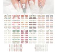 MWOOT 14 Sheets 3D Nail Art Stickers, Nail Strips Wrap, Sticker Nails Design Nail Decal, Flower Nail Stickers Stick on Nails for Women, Fingernail Stickers Nail Decorations, Cute Floral Nail Decals