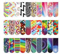 MWOOT 30 Pieces Optical Magnetic Bookmark,Assorted Magnet Book Markers Set,Colorful Magnetic Page Clips Markers for Students Teachers School Home Office Reading Supplies,30 Styles