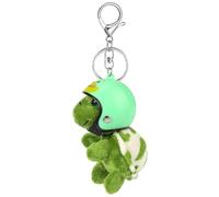 MWOOT Cute Keychains Soft Plush Turtle Pendant Key Rings Personalized Car Keyrings Backpack Handbag Charms for Women Girls Gift, Green