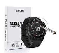 MWOOT Pack of 4 Screen Protector Glass Tempered Compatible with Garmin Fenix 6S and 6S Pro, 2.5D HD 9H Hardness Anti-scratch Protective Glass Film for Smartwatch Screen Protectoin