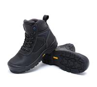 MWORK Mens 6" Safety Boots Water Resistant Toe Protector Puncture Resistant Non Slip Non Metal ASTM F2413-18 Comfortable and Durable MW9276, black, 9.5 UK