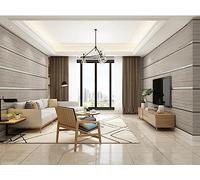 Mwpqbd High-End 3D Stereo Thickened Deerskin Velvet Antique Wood Grain Bedroom TV Background Non-Woven Vertical Stripes Simple Modern Non-Self-Adhesive Wallpaper (Coffee Color Wallpaper /27053)