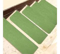 mwpqbd Stair mat Embroidered Glue-Free self-Adhesive Luminous Full Shop can be Cut Villa Hotel Home Hostel Student Dormitory Non-Slip Carpet (Green-Parthenocissus Grass,55×22+4.5cm)