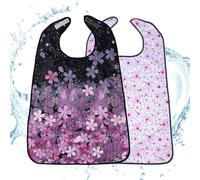 Mwqpgyh Adult Bibs for Men | Waterproof Double Layer Adult Dining Bibs | Clothing Protector for Elderly Rehabilitation Care Feeding Food Eating
