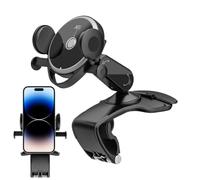 Mwqpgyh Car Mobile Phone Holder for Dashboard, Clamp Attachment Smartphone Holder, 360° Rotatable Folding Holder for Car, Truck, Vehicle, Travel
