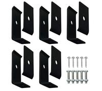 Mwqpgyh Grids Mounting Kit, Double Layer Wire Fence Brackets, Galvanized Steel, Rustproof Mounting Hardware for Garden, Patio, Pool, Deck, Driveway, Fence