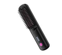 Mwqpgyh Hair Straightener Cordless | Straight Hair Comb Brush | Rechargeable Fast Heating 4 Levels Adjustable Straightener for Home Styling Women Curling Travel Teens