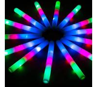 Mwqpgyh Set Of 10 Glow Sticks For Wedding,48x4cm Glow Sticks Bulk - Neon Light Sticks, Glow-in-The-Dark Light With 3 Modes Colorful Flashing For Weddings, Raves, Concerts