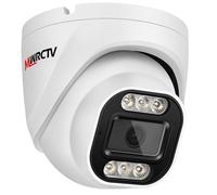 MWRCTV 4MP Security Audio Dome Camera Smart Dual Light PoE Turret AI Human Detection 3.6mm 85° Wide Angle Lens Color Night Vision Built-in Mic IP67 Waterproof Only for NVR/RTSP Usage