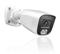 MWRCTV 4MP Wide Angle 3.6mm Lens 2560 * 1440 POE IP Security Surveillance Bullet Camera with Mic/Audio, Smart Dual Light AI Color Night Vision, IP67 Waterproof, NVR/RSTP