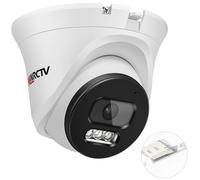 MWRCTV 5MP POE Security Camera Outdoor,IP Dome Camera 110°Wide Angle Viewing,AI Human/Vehicle Detection with Audible Warning,2 Way Talk,Color Night Vision,Up to 512GB MicroSD Card,IP67