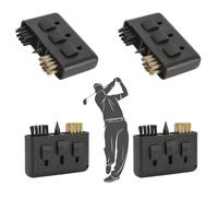 Mwrenqei 4 PCS Club Groove Cleaner 3-in-1 Golf Club Brush Retractable Golf Club Cleaning Tool Golf Accessories for Cleaning Clubs After Shooting