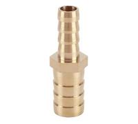 MWRFKJOB 1PC 16-6mm Hose OD Brass Straight 2 Way Pipe Fitting Barbed Reducer Connector Coupler
