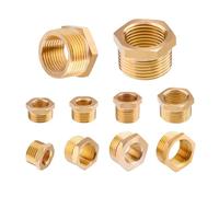 MWRFKJOB 1pc Copper M/F,G1",1/4",1/2" M14*1.5,DN20, Male x Female Threaded Brass Coupler Pipe Fitting Transfer Joint Fittings(DN15 to DN25 15mm)