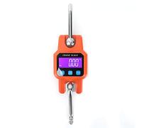 Mwrode WH C06 Hanging Scale Rechargeable Digital Hanging Scale Portable Mini Crane Scale Electronic Hook Scale for Home Farm Outdoor(orange)