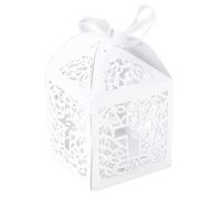 MWUCAIXIA 10pcs Cross Candy Boxes Angel Gift Box for Baby Shower Baptism Birthday First Communion Christening Party Favor Bag 5x5x8cm