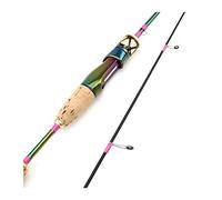 MWUCAIXIA Fishing Rod Fishing Pole 1.68M Colored Lure Fishing Rod ul Casting Rod Carbon Fiber 2 Sections Slow Beautiful Fishing Pole Lure Weight 3-7g Fishing Combos (Color : Gold) (Gold)