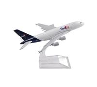 MWYFFB collection Model airplane 16cm For DHL B777 Airlines 1/400 Model Planes Alloy Material Aviation Collection Items With Stand Gift(Federalaviationa380)