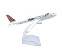 MWYFFB collection Model airplane For A320 Series Aircraft Model Airline Die-cast Metal Alloy Replica Toys Gift 16cm 1:400 Scale(A320tiger)