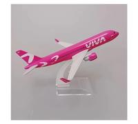 MWYFFB collection Model airplane For A320 Series Aircraft Model Airline Die-cast Metal Alloy Toys Gift 16cm 1:400 Scale(A320 Columbia pink)