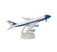 MWYFFB collection Model airplane For Air Force One Model Plane B747 Diecast Metal Airplane Kit With Stand Aviation Aircraft Gifts 20CM