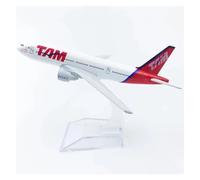 MWYFFB collection Model airplane For Brazil AirLines B777 Alloy Passenger Aircraft Toys Model Airplane Collection Boutique Decoration Gift 16CM