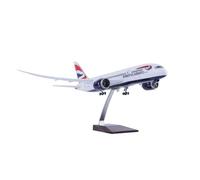 MWYFFB collection Model airplane For British Airways B787 Aircraft Model Kit Decorated With LED Lights (touch Or Sound Control) 47cm(B787 No lamp)