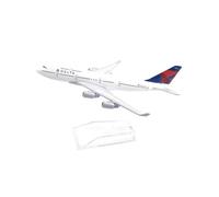 MWYFFB collection Model airplane For Delta Air Lines Boeing 747 Airplane Model Diecast Metal 1/400 Scale Planes 16cm