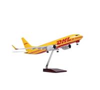 MWYFFB collection Model airplane For DHL Cargo Express B737 Model Airline With Base Landing Gears Aircraft Resin Plane Collection 47CM 1:85