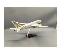 MWYFFB collection Model airplane For Gulf Air B787 Airline Airplane Diecast Resin Model Dreamliner Aircraft Replica Plane Collection Decoration 1/130 Scale 47CM(No lamp)