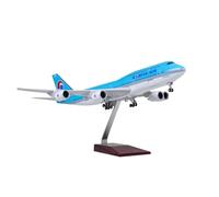 MWYFFB collection Model airplane For Korean Air Boeing B747 alloy metal aircraft model with Stand for Aviation Enthusiasts Gifts1/160 47CM(B747 No lamp)