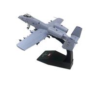 MWYFFB collection Model airplane For Thunderbolt Attack Aircraft Great Shark Mouth A-10 Fighter Model Alloy Die-Casting Aircraft 1:100(Beige)