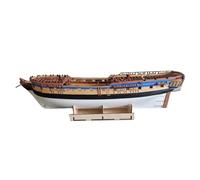 MWYFFB decorative ornaments Ship Model Building Kit Scale 1/72 Sailboat Model Wooden Sailboat Ornament Home Decoration Gifts(Pear Wood Ship)