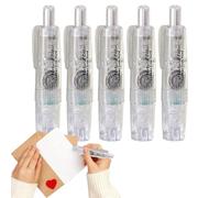 MWZBTG Double-Sided Tape Roller - Adhesive Craft Tape Strips | Pack of 5 Scrapbooking Adhesive Rollers, for Office Journaling Paper Art Card Making Packaging Picture Frame Students Teachers