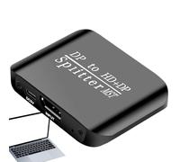 MWZBTG Monitor Splitter | 4K DP Monitor Splitter with Split Display for Two Screens - for PC Laptop and Presentations in the Home Office