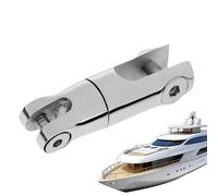 MWZBTG Stainless Steel Boat Mounting Swivel Joint - Accessories with Two Sections | Stainless Steel Boat Rotation Connector for Heavy Duty - For Kayak, Yacht, Offshore and Coastal Areas,