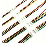 MX 1.25 male and female connector plug jack terminal line spacing 1.25mm(Length 20cm,3Pin 5Pairs JST1.25)