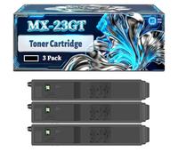 MX-23GT Toner Cartridge Compatible for Sharp MX-2010 MX-2018 MX-2310 MX-2314 Printers, With Chip Large Capacity 18000 Pages (3 Pack Black)