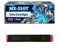 MX-31GT Toner Cartridges Compatible for Sharp MX-2301N MX-2600N MX-3100N MX-5000N MX-M565N Printers, With Chip Large Capacity 28000 Pages (1 Pack Magenta)