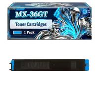 MX-36GT Toner Cartridges Compatible for Sharp MX-2610N MX-3110N MX-3610N Printers, With Chip Large Capacity 28000 Pages (1 Pack Cyan)