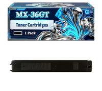 MX-36GT Toner Cartridges Compatible for Sharp MX-2610N MX-3110N MX-3610N Printers, With Chip Large Capacity 28000 Pages (1 Pack Black)