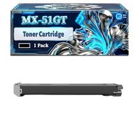 MX-51GT Toner Cartridge Compatible for Sharp MX-4110N MX-4111N MX-4112 MX-4112H MX-4112N MX-4112NA MX-4140N MX-4141N MX-5110N MX-5111N MX-5112 MX-5112N MX-5112NA MX-5140N Printers (1 Pack Black)