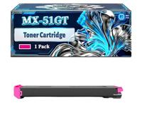 MX-51GT Toner Cartridge Compatible for Sharp MX-4112N MX-5112N Printers, With Chip Large Capacity 40000 Pages (1 Pack Magenta)