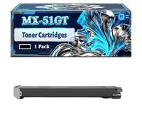 MX-51GT Toner Cartridges Compatible for Sharp MX-4112 MX-4141N MX-5140N MX-4112N MX-5112N MX-5141N MX-4112NA MX-5112NA MX-4140N Printers (1 Pack Black)
