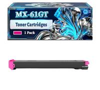 MX-61GT Toner Cartridges Compatible for Sharp MX-3050N MX-3060N MX-3070N MX-3550N MX-3560N MX-3570N MX-4050N Printers, With Chip Large Capacity 50000 Pages (1 Pack Magenta)