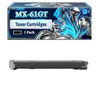 MX-61GT Toner Cartridges Compatible for Sharp MX-4060N MX-4070N MX-5050N MX-5070N MX-6050N MX-6070N Printers, With Chip Large Capacity 50000 Pages (1 Pack Black)